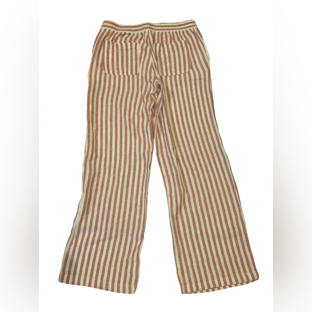Old Navy Red and Cream Striped Wide-Leg Kids Pants